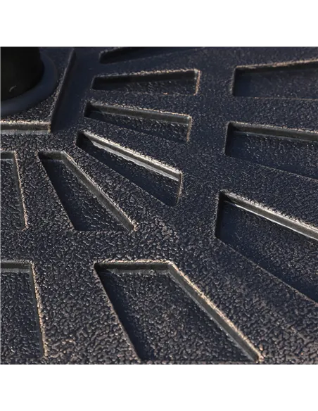 Outsunny 15kg Resin Durable Patterned Colophony Garden Patio Square Umbrella Stand Base Stand Bronze