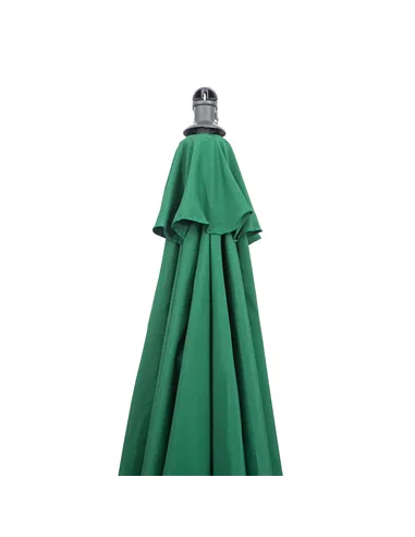 Outsunny 3m Banana Hanging Parasol Umbrella Green