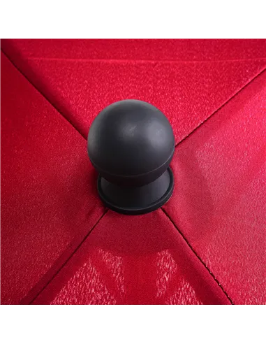 Outsunny Garden Parasol Umbrella, Outdoor Market Table Umbrella with Ruffles & Aluminium Pole, Rectangular Tilting Parasol Sun S