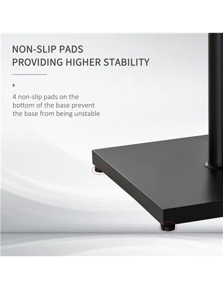 Outsunny Φ35/38/48MM 18KG Steel Square Parasol Stand Base w/ Adjustable Knob Umbrella Stand Garden Patio Outdoor Home, Black