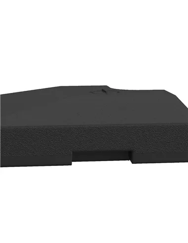 Outsunny 4 Pieces Fillable Parasol Base, Heavy Duty Umbrella Weights for Cross Stand, Square Holder for Cantilever Parasol, Tota