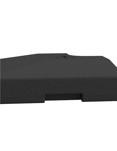 Outsunny 4 Pieces Fillable Parasol Base, Heavy Duty Umbrella Weights for Cross Stand, Square Holder for Cantilever Parasol, Tota