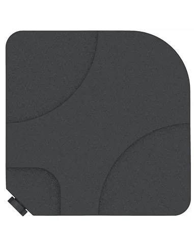 Outsunny 4 Pieces Parasol Base Stand Weights for Banana Hanging Cantilever Umbrella, Water and Sand Filled, Up to 72kg, Black