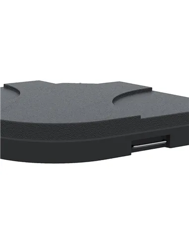 Outsunny 4 Pieces Parasol Base Stand Weights for Banana Hanging Cantilever Umbrella, Water and Sand Filled, Up to 72kg, Black