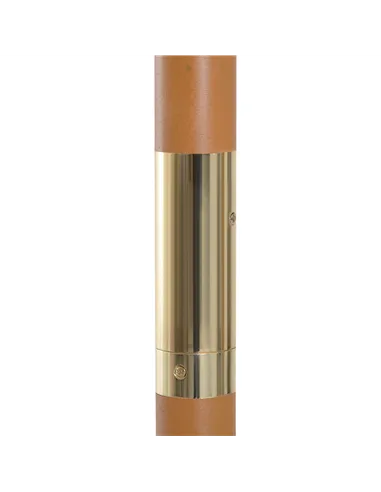 Outsunny 2.5m Wood Garden Parasol Sun Shade Patio Outdoor Wooden Umbrella Canopy, Table Market Umbrella with Vent, 38mm Pole, Ro