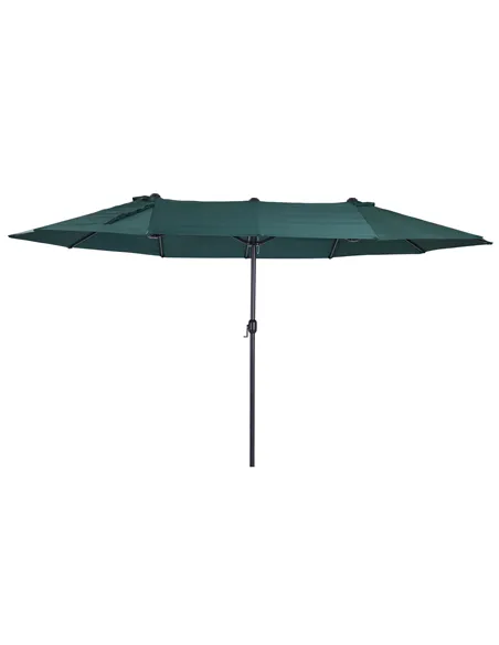 Outsunny 4.6m Double Garden Parasol - Green