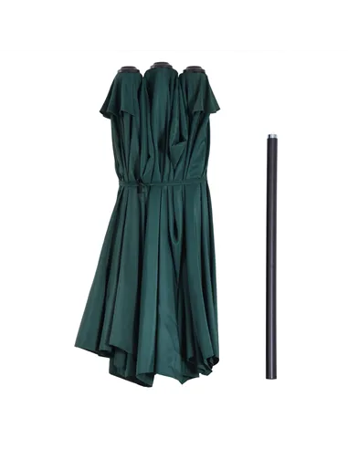Outsunny 4.6m Double Garden Parasol - Green