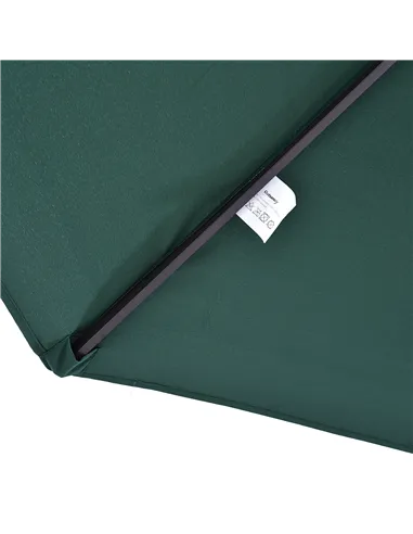 Outsunny 4.6m Double Garden Parasol - Green