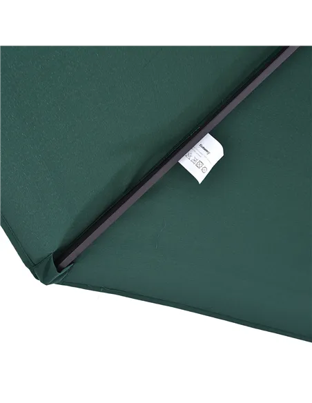 Outsunny 4.6m Double Garden Parasol - Green