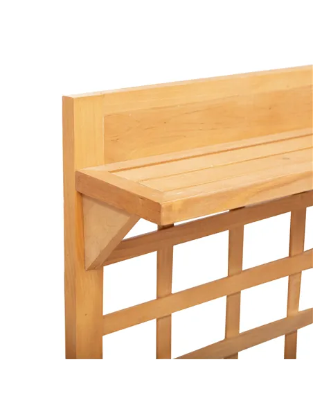 Outsunny Wooden Planter Raised Elevated Garden Bed with 2 Shelves for Vegetables Flowers