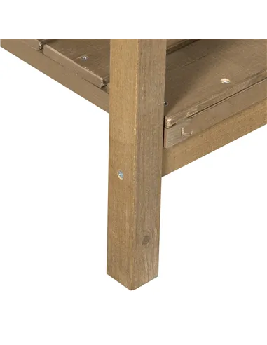 Outsunny Wooden Herb Planter Raised Bed Container Garden Plant Stand Bed 8 Boxes 110L x 46W x 76Hcm Brown