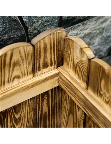 Outsunny 109L Raised Garden Bed, Wooden Rectangle Planter Box, Outdoor Herb Vegetable Flower Pot (100L x 40W x 30H cm)