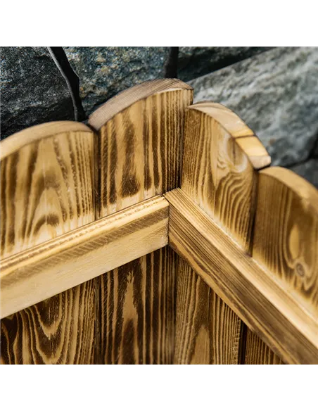 Outsunny 109L Raised Garden Bed, Wooden Rectangle Planter Box, Outdoor Herb Vegetable Flower Pot (100L x 40W x 30H cm)