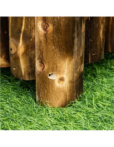 Outsunny 100L Raised Flower Bed Wooden Rectangular Planter Container Box Flower Pot Herb Pot 100L x 38.5W x 40H (cm)