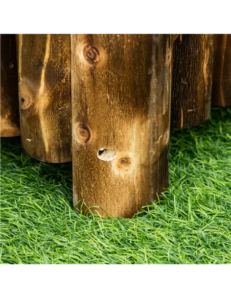 Outsunny 100L Raised Flower Bed Wooden Rectangular Planter Container Box Flower Pot Herb Pot 100L x 38.5W x 40H (cm)