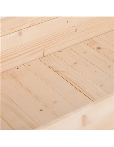 Outsunny Garden Wooden Planters， Non-Woven Fabric, Rectangular Raised Bed,Fir Wood，Indoor/Outdoor, 122.5Lx56.5Wx76H cm