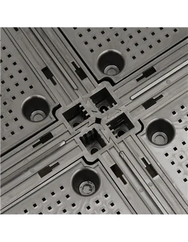 Outsunny Set of 6 26L Garden Raised Bed Elevated Patio Flower Plant Planter Box PP Vegetables Planting Container, Brown