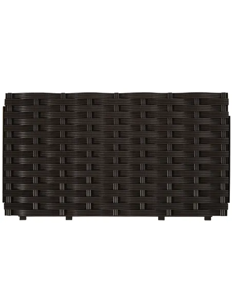 Outsunny 26L Garden Raised Bed Elevated Patio Flower Plant Planter Box PP Vegetables Planting Container, Brown