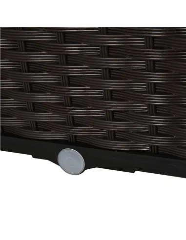 Outsunny 26L Garden Raised Bed Elevated Patio Flower Plant Planter Box PP Vegetables Planting Container, Brown