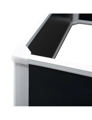 Outsunny 302L Raised Garden Bed, Weather-resistant PP Planter Box Containers for Outdoor Patio Plant Flower Vegetable, 120 x 90 