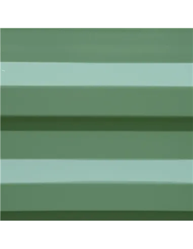 Outsunny Set of 2 291L Raised Garden Bed, Elevated Galvanised Planter Box for Flowers, Herbs, 100x100x30cm, Green