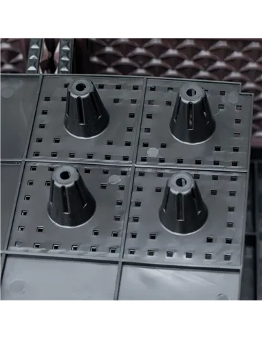 Outsunny 50cm x 50cm x 46.5cm Set of 2 41L Garden Raised Bed, Elevated Planter Box, Flower Vegetables Planting Container with Se