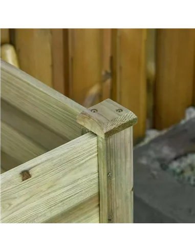 Outsunny Garden Wooden Planters， Raised Garden Bed with Legs and Storage Shelf Elevated Wooden Planter Box