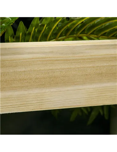 Outsunny 3 Tier Garden Planters with Trellis for Vine Climbing, Wooden Raised Beds, 95x95x110cm, Natural Tone