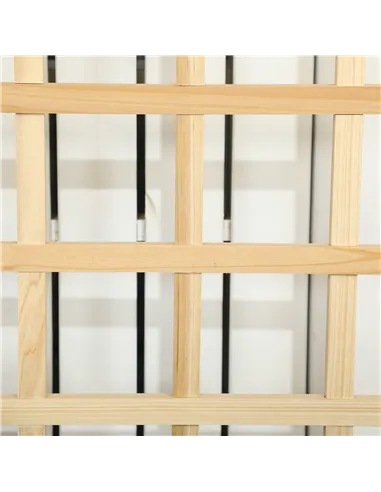 Outsunny Garden Planters with Trellis for Vine Climbing, Distressed Wooden Raised Beds, 90x43x150cm, Natural Tone