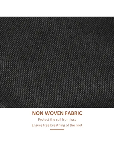 Outsunny Four-Tier Basket Wooden Plant Stand - Orange