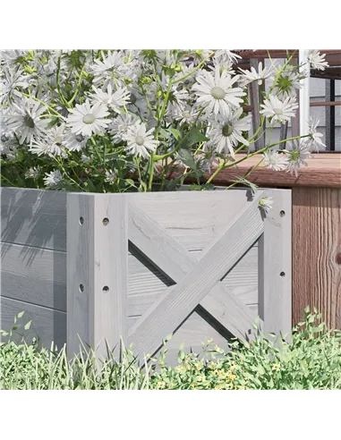 Outsunny 58L Garden Raised Bed Planter Grow Containers for Outdoor Patio Plant Flower Vegetable Pot Fir Wood, 100 x 36.5 x 36 cm