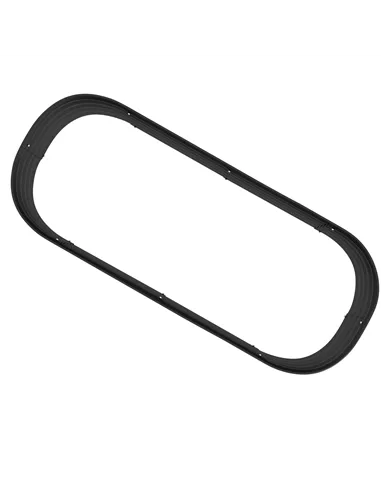 Outsunny Galvanised Raised Garden Bed, Metal Planter Box with Safety Edging, for Flowers, Herbs, Succulents, Dark Grey