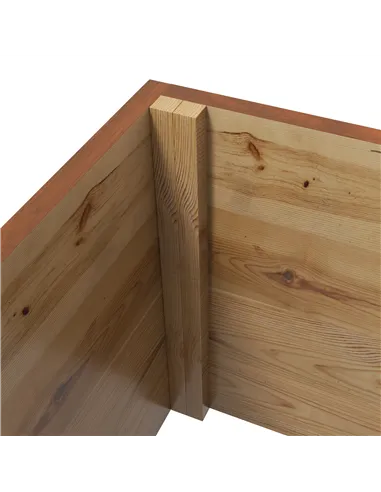 Outsunny Wooden Trellis Planter Box, Raised Garden Bed to Grow Vegetables, Herbs and Flowers, Orange