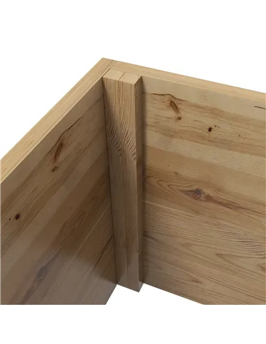 Outsunny Wooden Trellis Planter Box, Raised Garden Bed to Grow Vegetables, Herbs and Flowers, Natural Tone