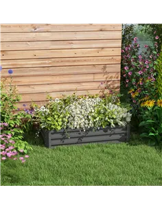 Outsunny Rectangle Raised Garden Bed Box with Weatherized Steel Frame for Vegetables, Flowers, & Herbs, 120 cm x 60 cm x 30.5 cm 2