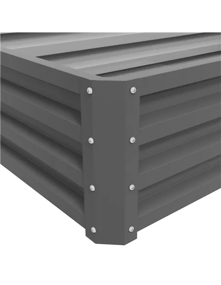 Outsunny Rectangle Raised Garden Bed Box with Weatherized Steel Frame for Vegetables, Flowers, & Herbs, 120 cm x 60 cm x 30.5 cm