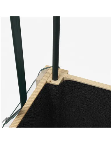 Outsunny Wooden Planter Box with Greenhouse Cover and Bed Liner, Raised Garden Bed for Vegetables, Flowers, Herbs