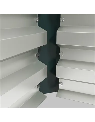 Outsunny Set of Two 110 x 65cm Steel Planter Boxes - Green