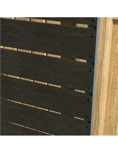 Outsunny 34 x 69.5cm Garden Planter Box, with Back Trellis, Black