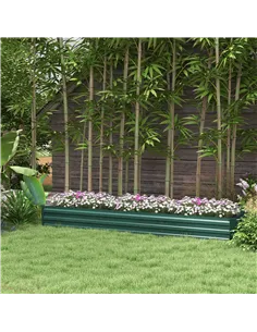 Outsunny 60 x 240cm Galvanised Steel Planter, with Open Bottom 2