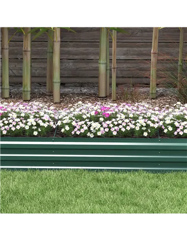 Outsunny 60 x 240cm Galvanised Steel Planter, with Open Bottom