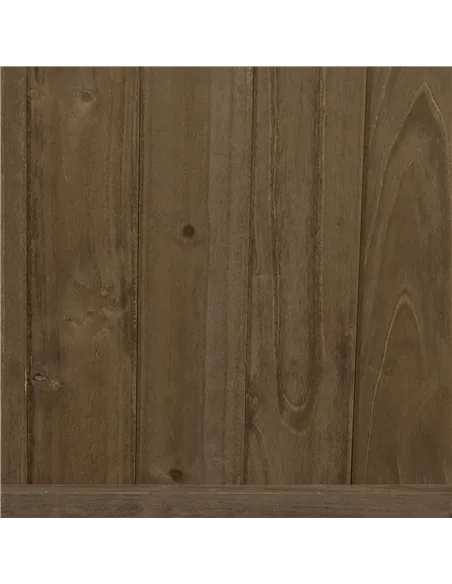 Outsunny 2 Pcs Raised Bed with Drainage Holes, Wood Planter with Trellis for Climbing Plants to Grow Vegetables, Flowers, Brown