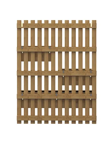 Outsunny Set of 2 Wall-mounted Wooden Garden Planters with Trellis, Drainage Holes and Movable Planter Boxes, Wall Raised Garden