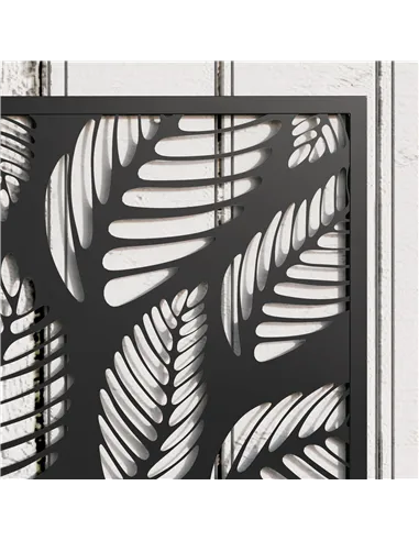 Outsunny Outdoor Metal Planter, with Back Trellis - Black