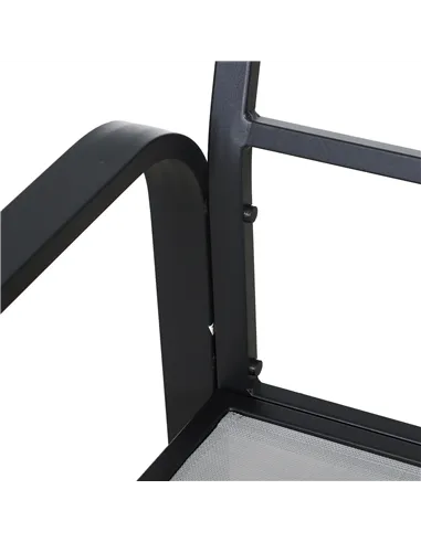 Outsunny 4pcs Garden Sofa Set 2 Single Armchair, 1 Bench & 1 Coffee Table Set Aluminum Frame Patio Furniture with Cushions, Blac