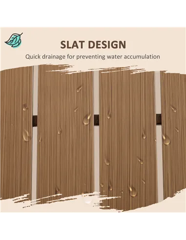 Outsunny 3 Pieces Garden Furniture Set, Aluminium 4 Seater Corner Sofa Set with 2 Loveseats, Coffee Table and Side Trays, Outdoo