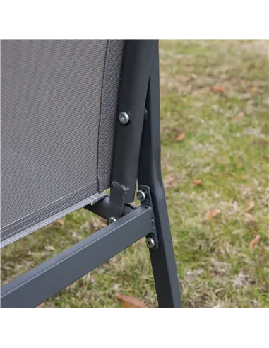 Outsunny Four-Piece Minimal Garden Patio Set - Grey