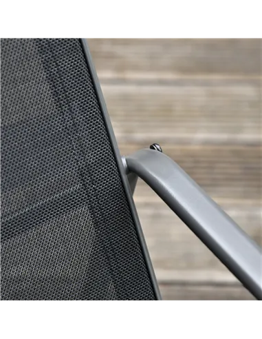 Outsunny Four-Piece Minimalistic Garden Sofa Set - Black