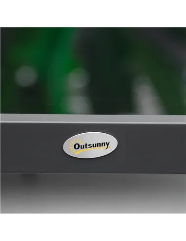 Outsunny 4 Piece L-shaped Garden Furniture Set 8-Seater Aluminium Outdoor Dining Set Conversation Sofa Set w/ Bench, Dining Tabl