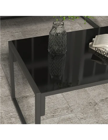 Outsunny Four-Piece Relaxed Back Garden Dining Set - Black/Grey